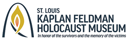 an arch with the words St Louis Kaplan Feldman Holocaust Museum