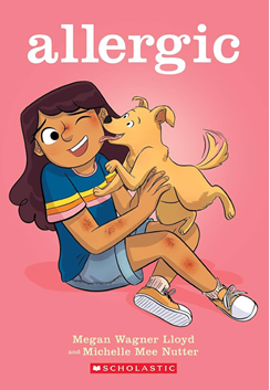 Graphic novel book cover image of Allergic by Megan Wagner Lloyd