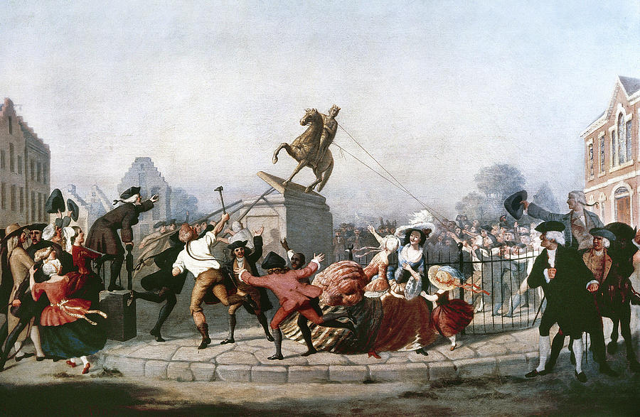 Tearing Down Statue of King George III by William Walcutt