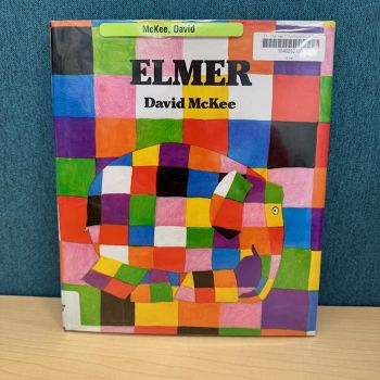 A picture of the book "Elmer" by David McKee.