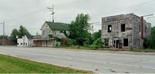 street view of abandoned homes