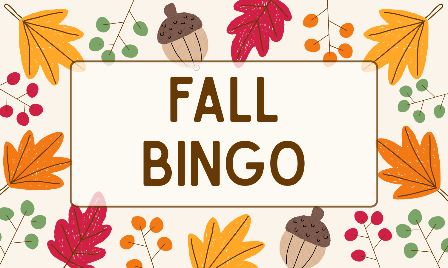 Fall Bingo