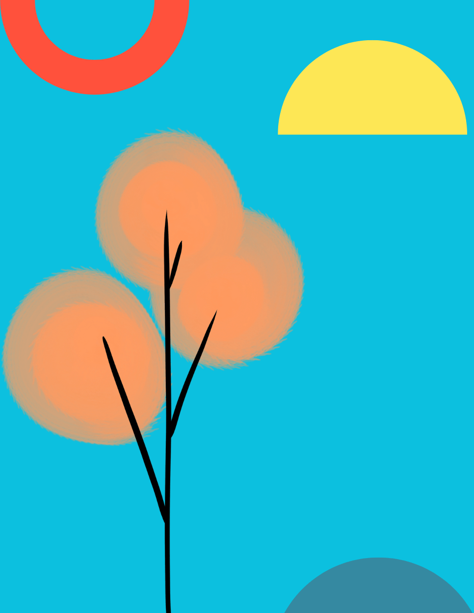 A simple example of minimalist art made by a novice
