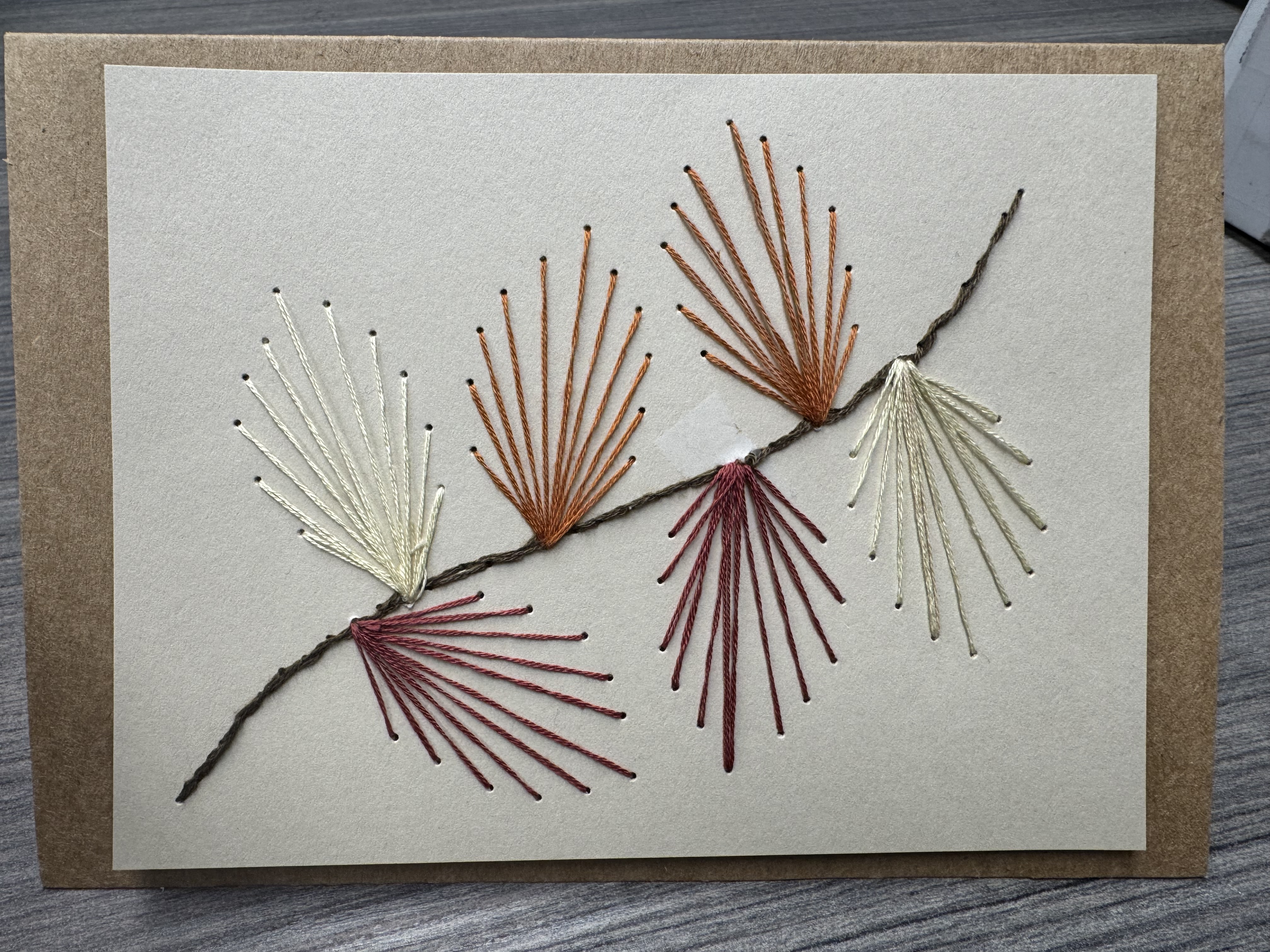 fall leaves card