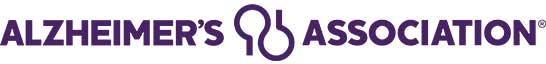 white background with Alzheimer's Association in purple