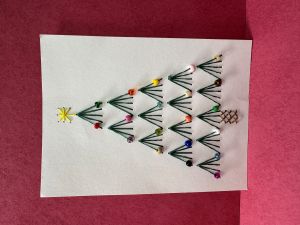 Christmas tree card