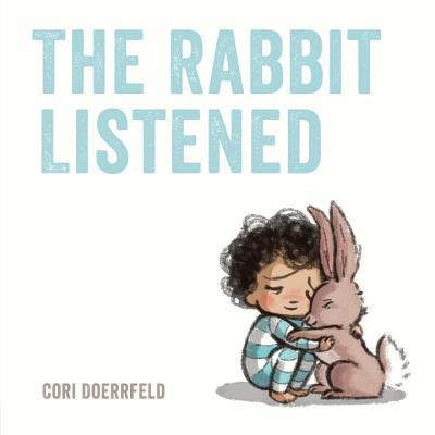 book cover featuring a young child hugging a rabbit