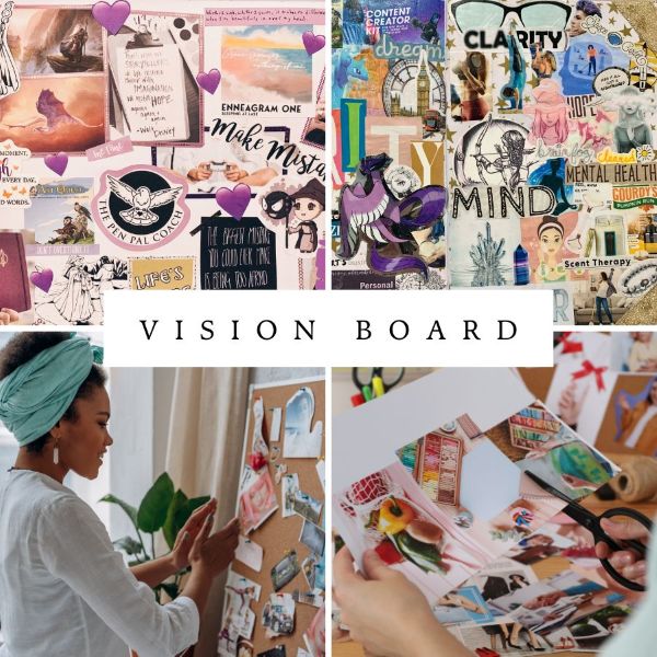 examples of a vision board collage