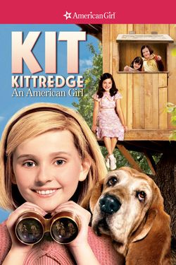 movie cover showing a girl holding binoculars next to a dog