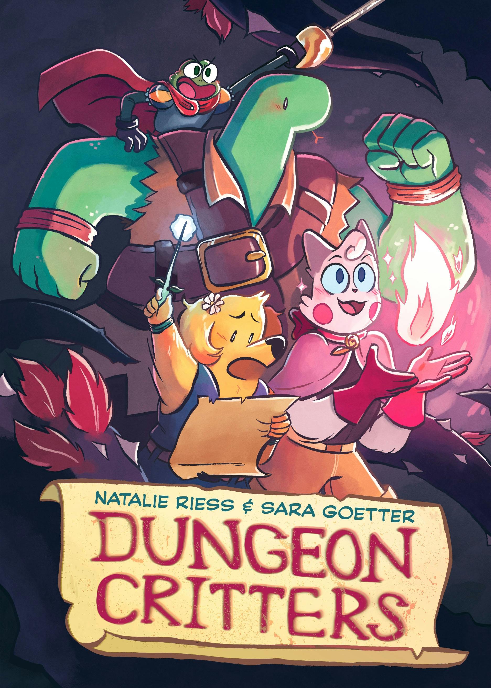 Image of the graphic novel Dungeon Critters by Natalie Riess and Sara Goetter