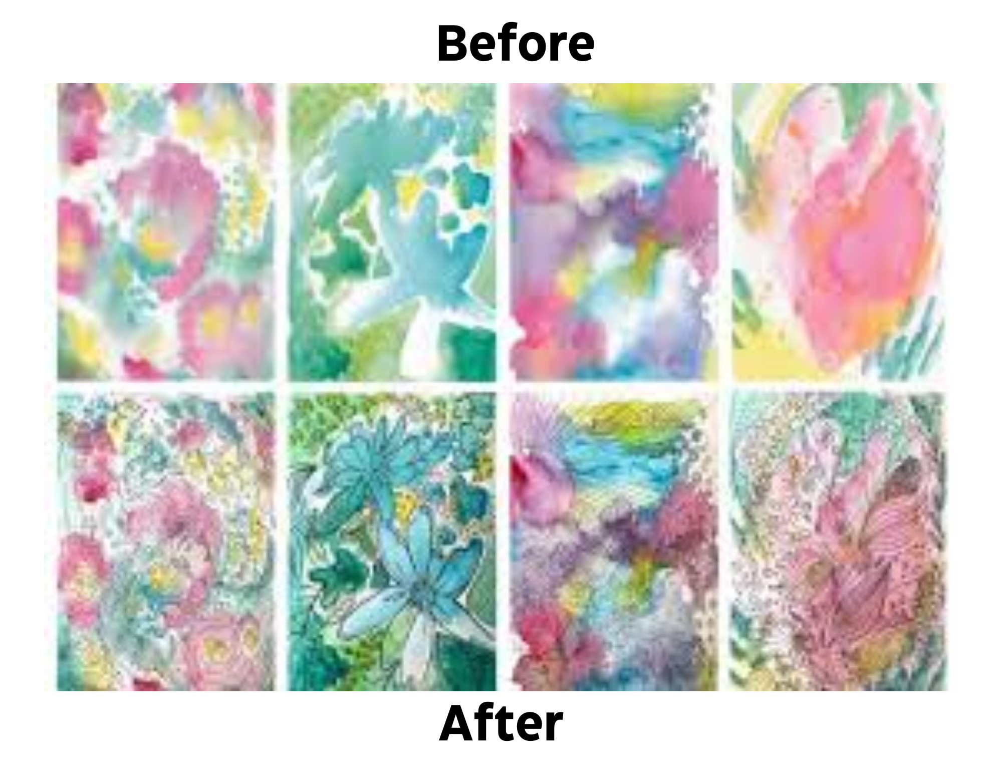 reverse coloring examples