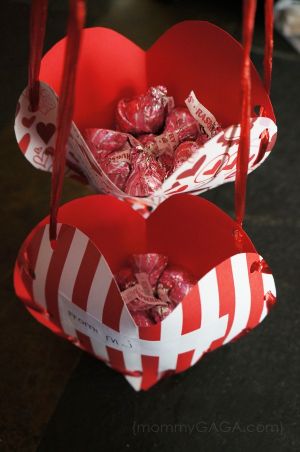 Heart Shaped Valentines Baggies