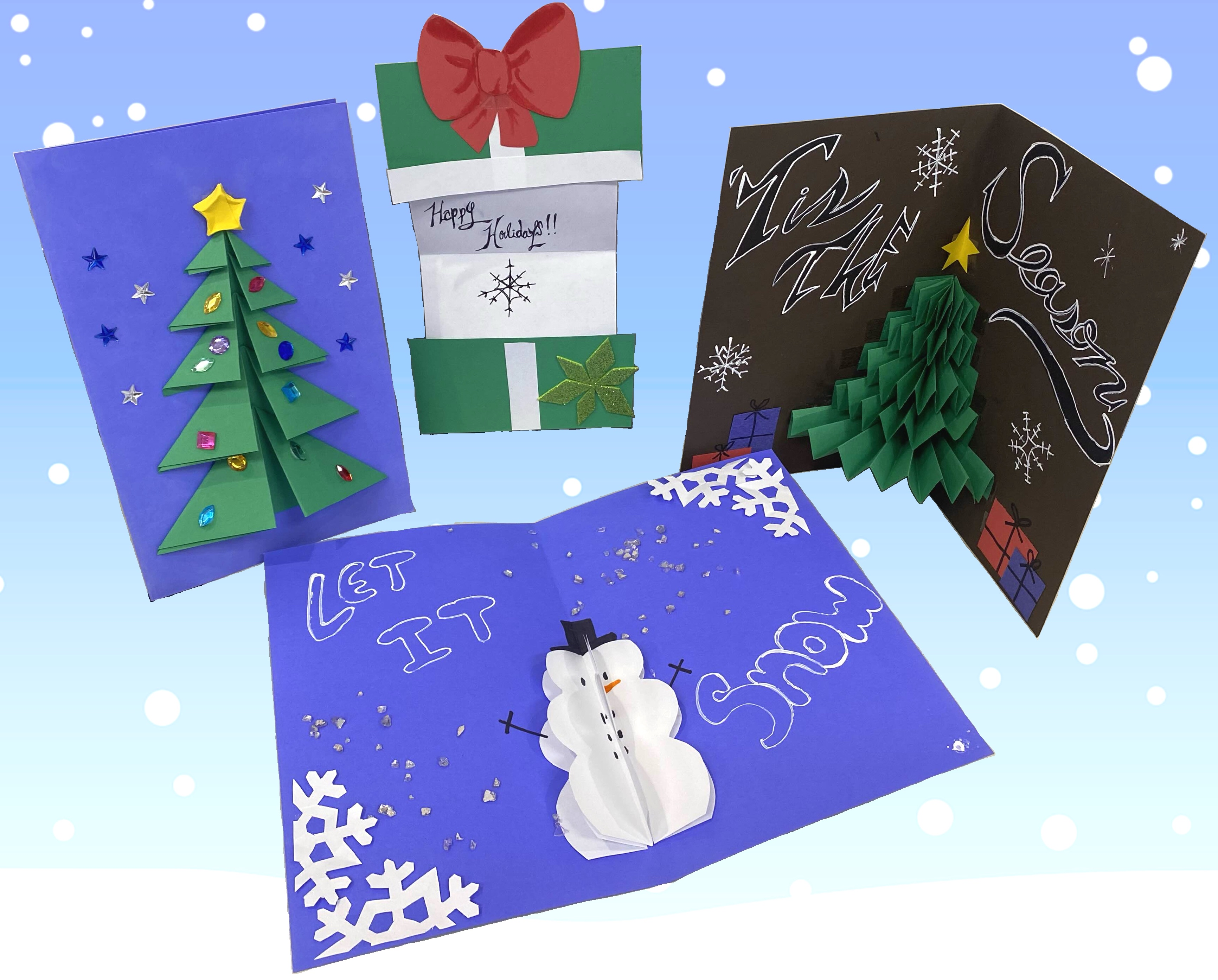 Various examples of holiday cards