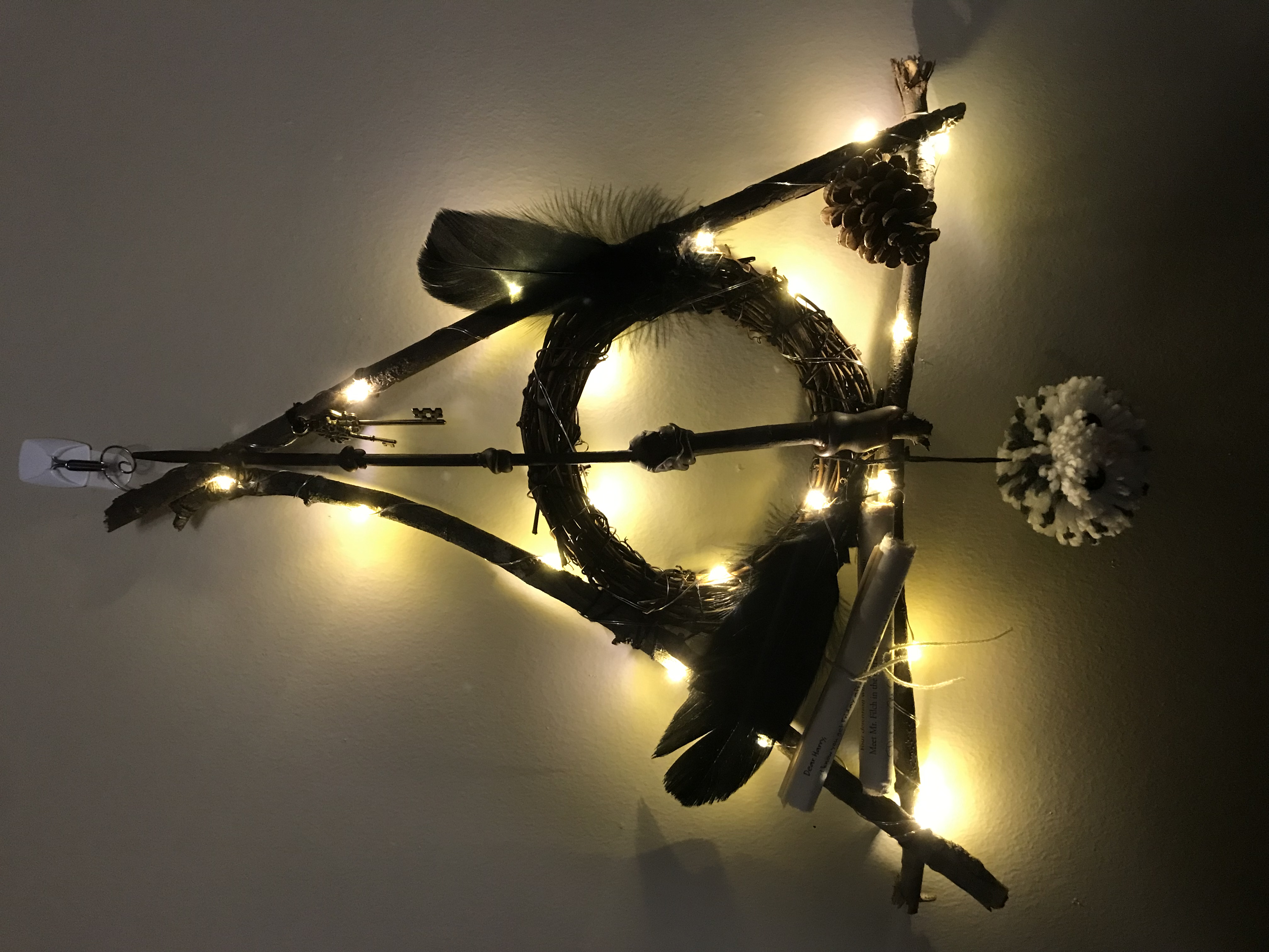 Harry Potter Wreath light up in the dark version