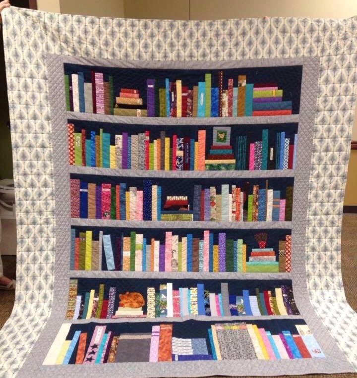 Large bookshelf quilt