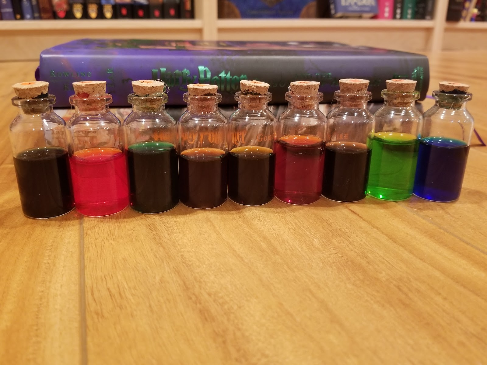 Harry Potter Potions in bottles