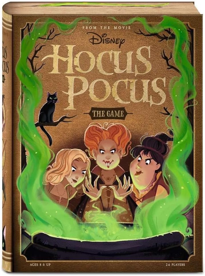 photo of the board game box with 3 witches