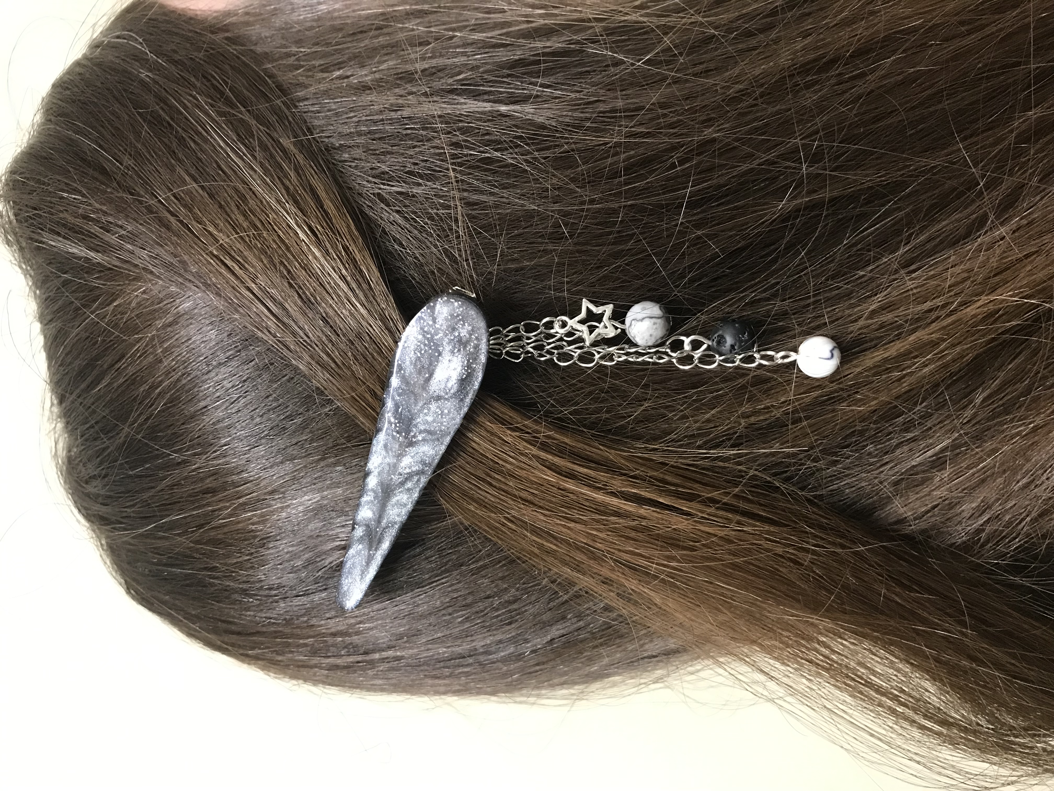 resin hair pin