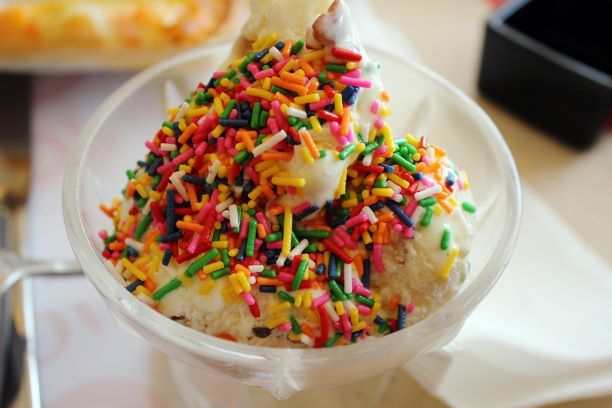 Ice cream with sprinkles