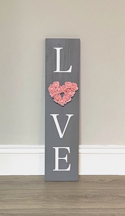 Wood "LOVE" sign 