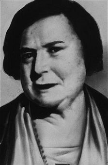 black and white photo of a frowning Ma Barker