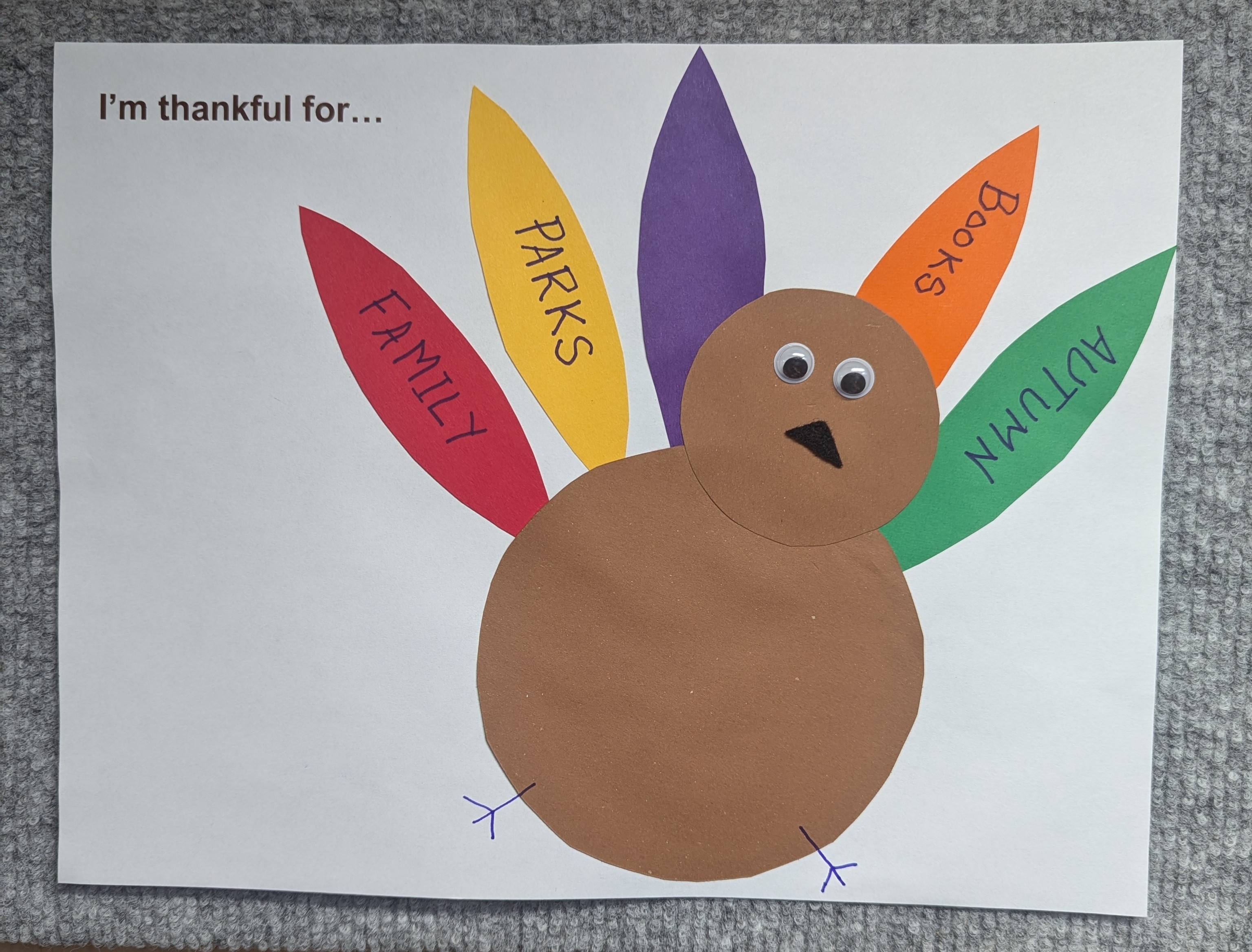 thankful turkey