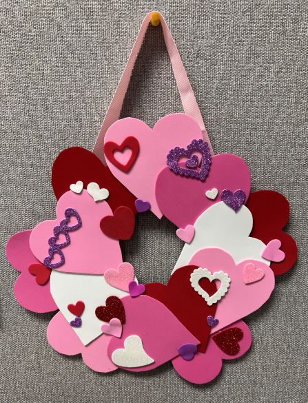 Ring Of Hearts Wall Hanging Example