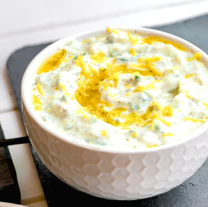 bowl of tzatziki