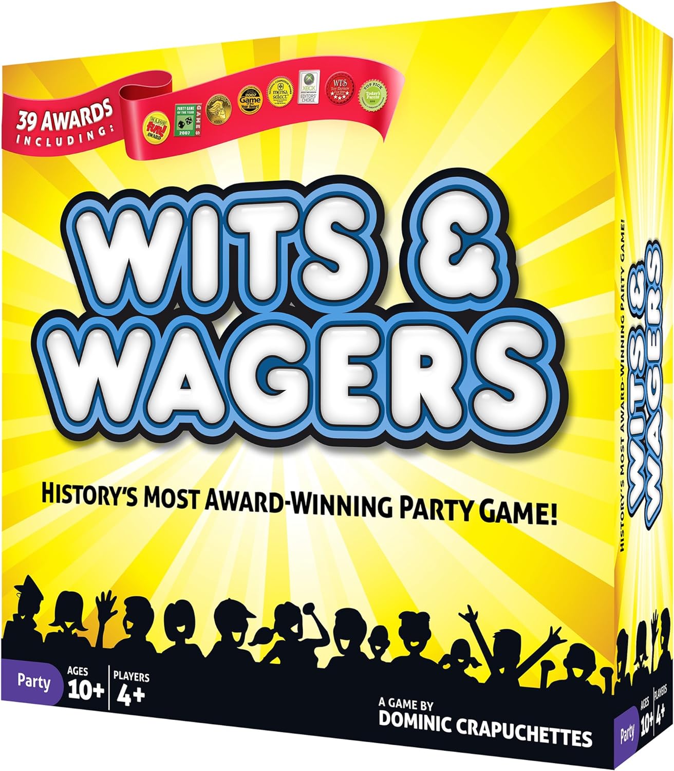 Outside of Box of game Wits and Wagers