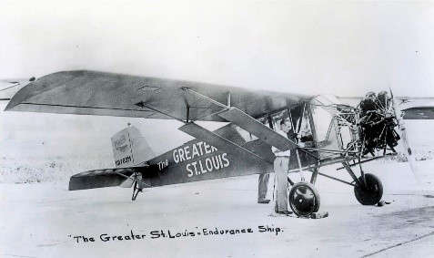 black and white image of a historic plane