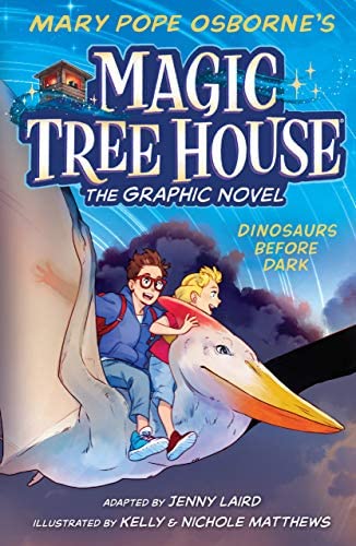 magic tree house dinosaurs before dark the graphic novel book cover image