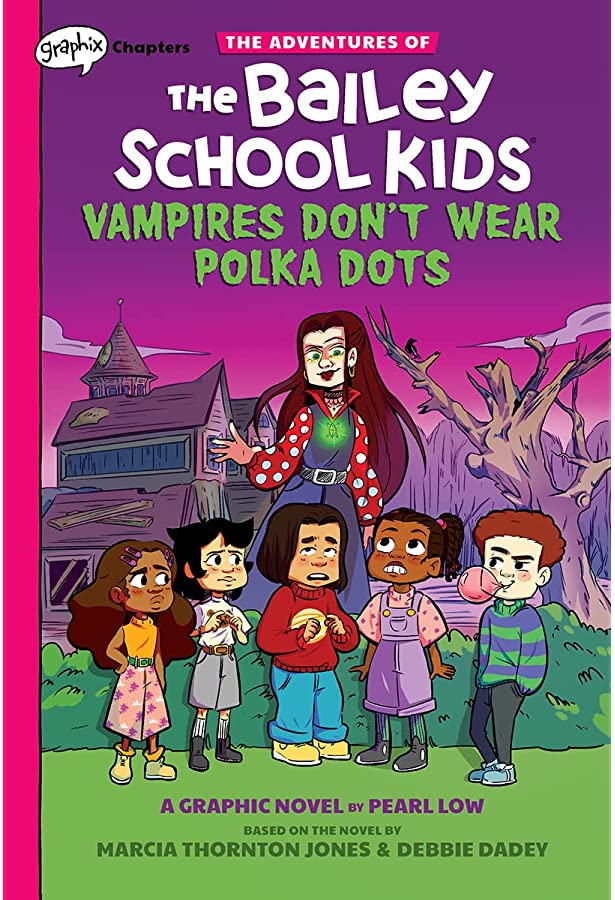 Graphic novel book cover image of Vampires Don't Wear Polka Dots by Pearl Low