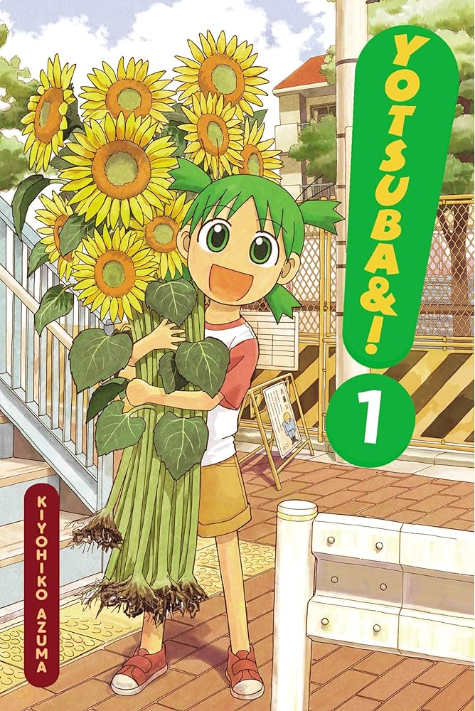 Book cover image of the manga Yotsuba&! volume 1 by Kiyohiko Azuma