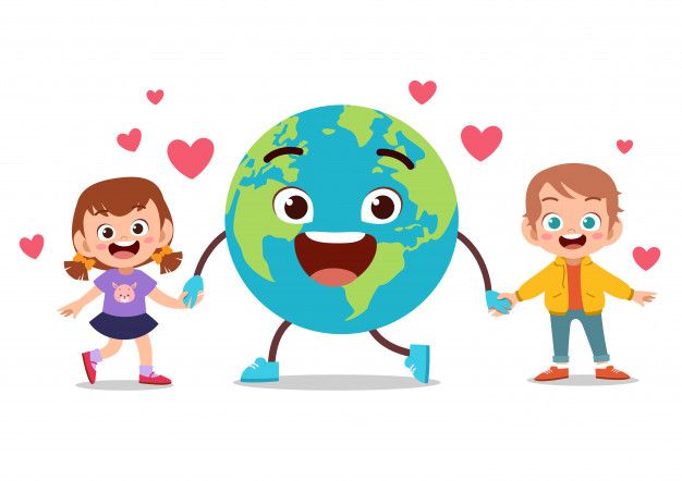 picture of kids celebrating planet earth