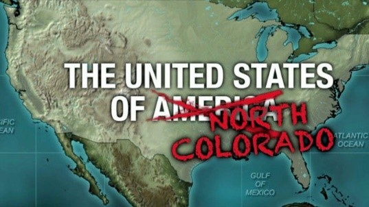 image of the united states with the words the united states of north colorado written on it