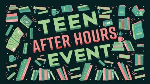 Teen after hours event word art
