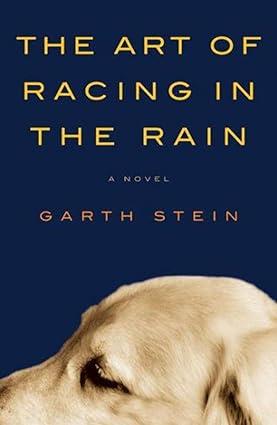 black cover with the profile of the head of a cream colored dog 