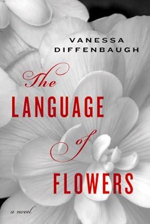 white flowers on the cover with the words The Language of Flowers in red