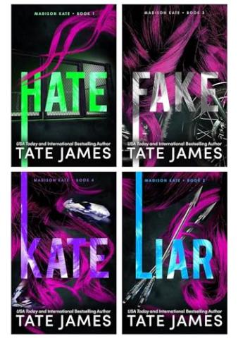 Covers of four books in the Madison Kate series. 
