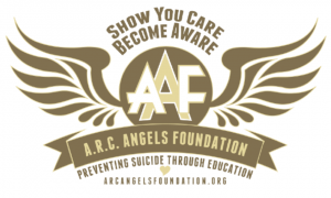 ARC Angels Foundation logo. AAF lettering with wings.
