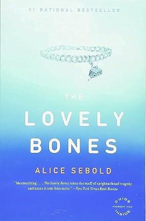 different shades of blue cover with a bracelet, The Lovely Bones