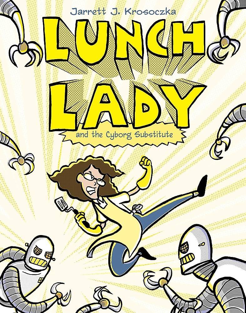 A lunch lady fights off robots